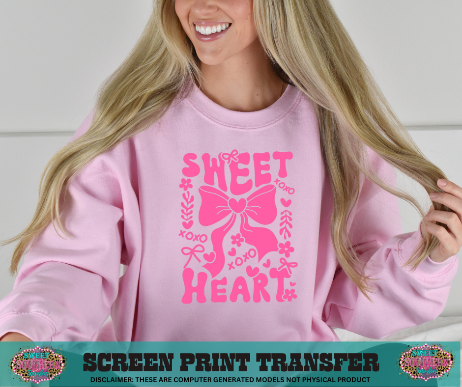 SINGLE COLOR SCREEN PRINT - SWEET HEART