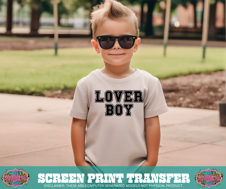SINGLE COLOR SCREEN PRINT   - LOVER BOY