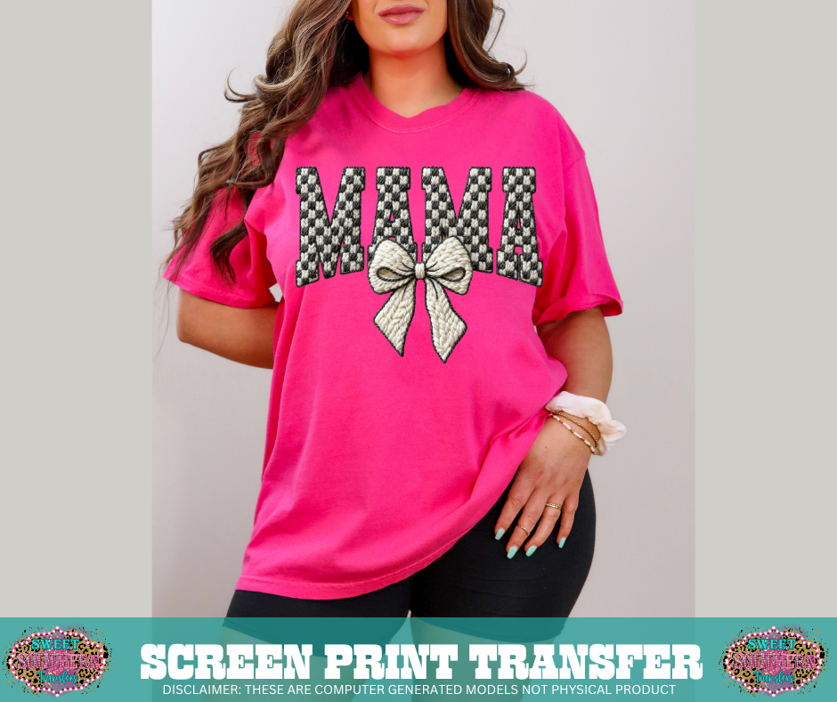 FULL COLOR SCREEN PRINT  - MAKE HEVEAN CROWED (BLUE BOW)