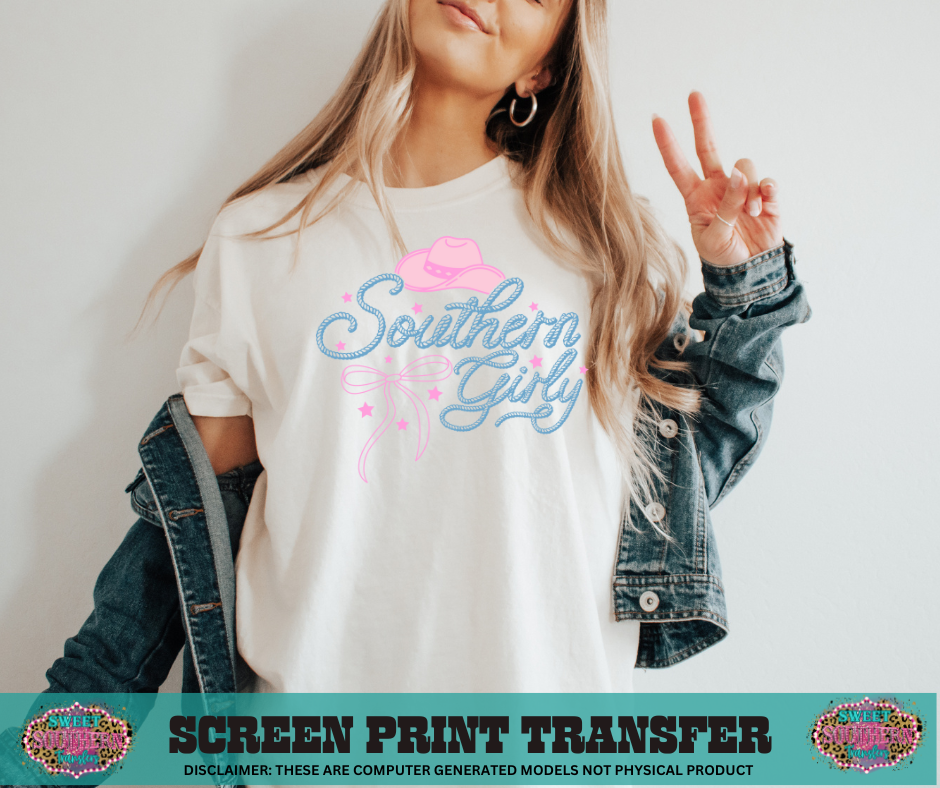 FULL COLOR SCREEN PRINT  - SOUTHERN GIRLY