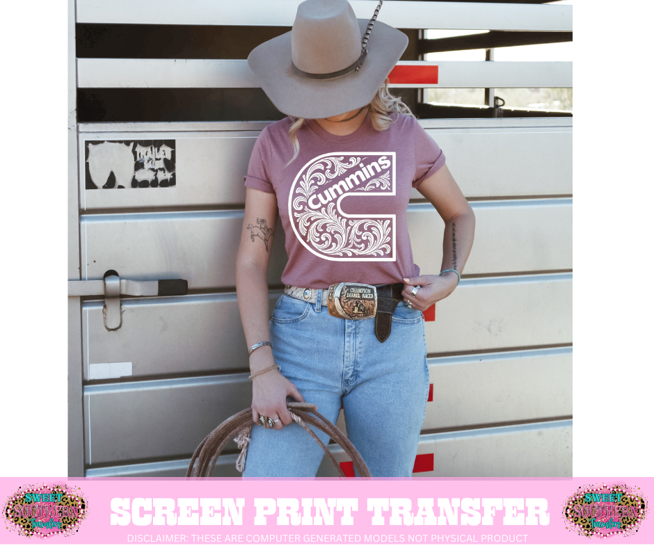 SINGLE COLOR SCREEN PRINT TRANSFER   - C