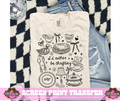 SINGLE COLOR SCREEN PRINT TRANSFER   - I'D RATHER BE THRIFTING