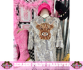 FULL COLOR SCREEN PRINT  - RHINESTONE COW