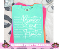 SINGLE COLOR SCREEN PRINT - BOATN AND FLOATIN