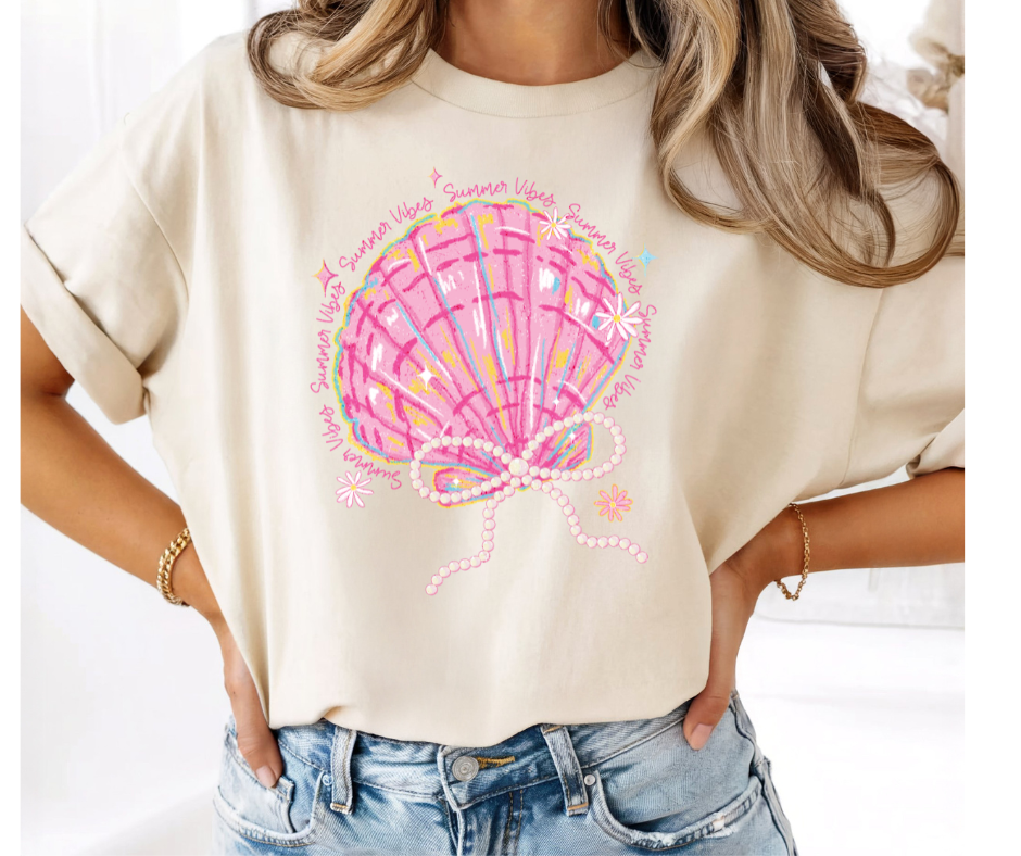 FULL COLOR SCREEN PRINT- SUMMER VIBES SHELL