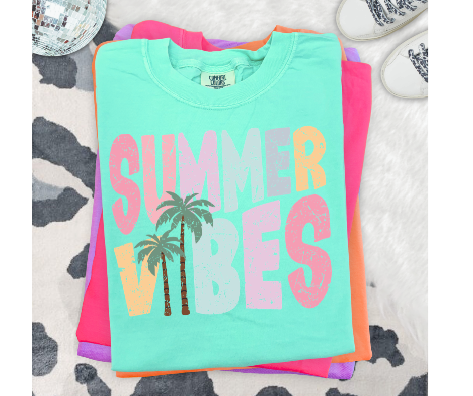 FULL COLOR SCREEN PRINT- SUMMER VIBES TREE
