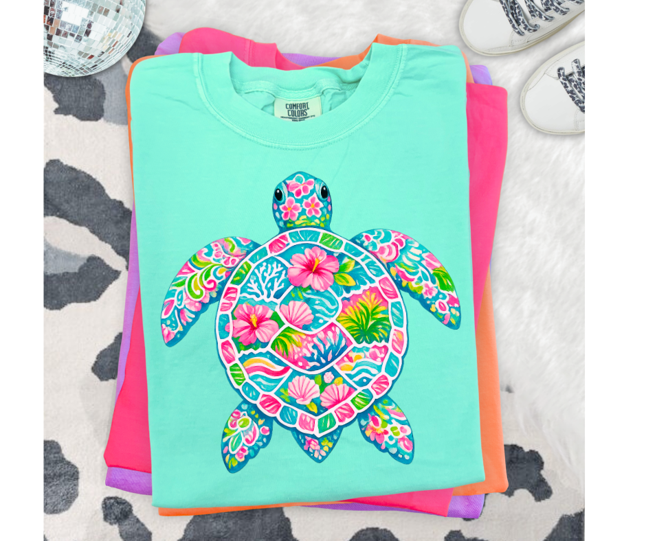 FULL COLOR SCREEN PRINT- TURTLE