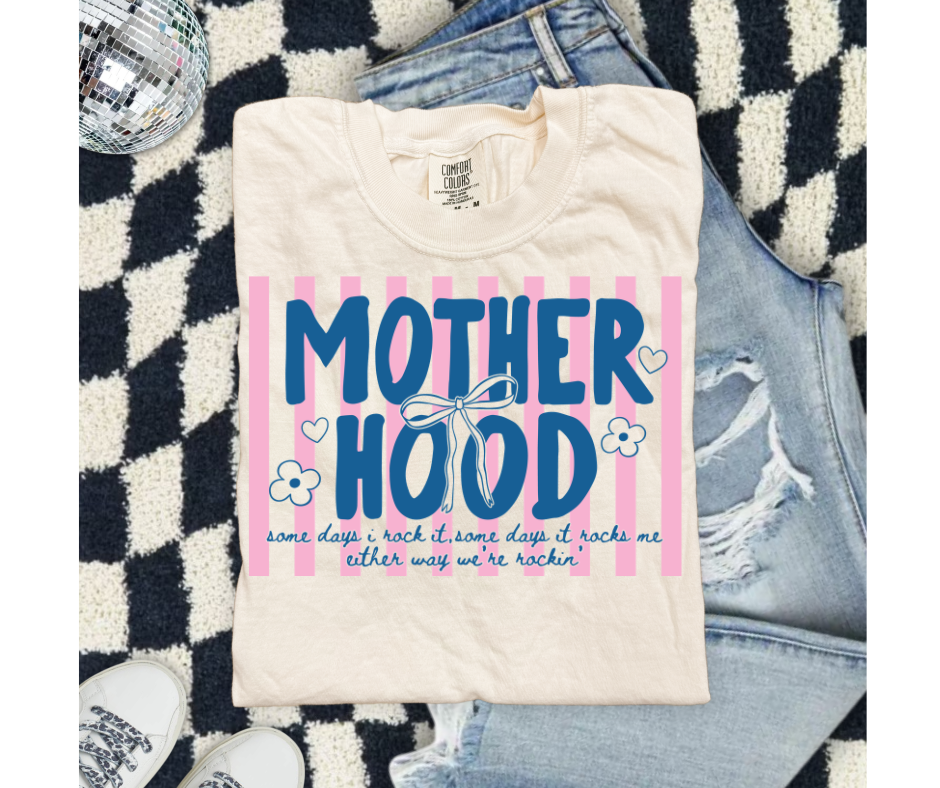 FULL COLOR SCREEN PRINT- MOTHERHOOD STRIPES