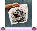SINGLE COLOR SCREEN PRINT - BOOK FLORAL