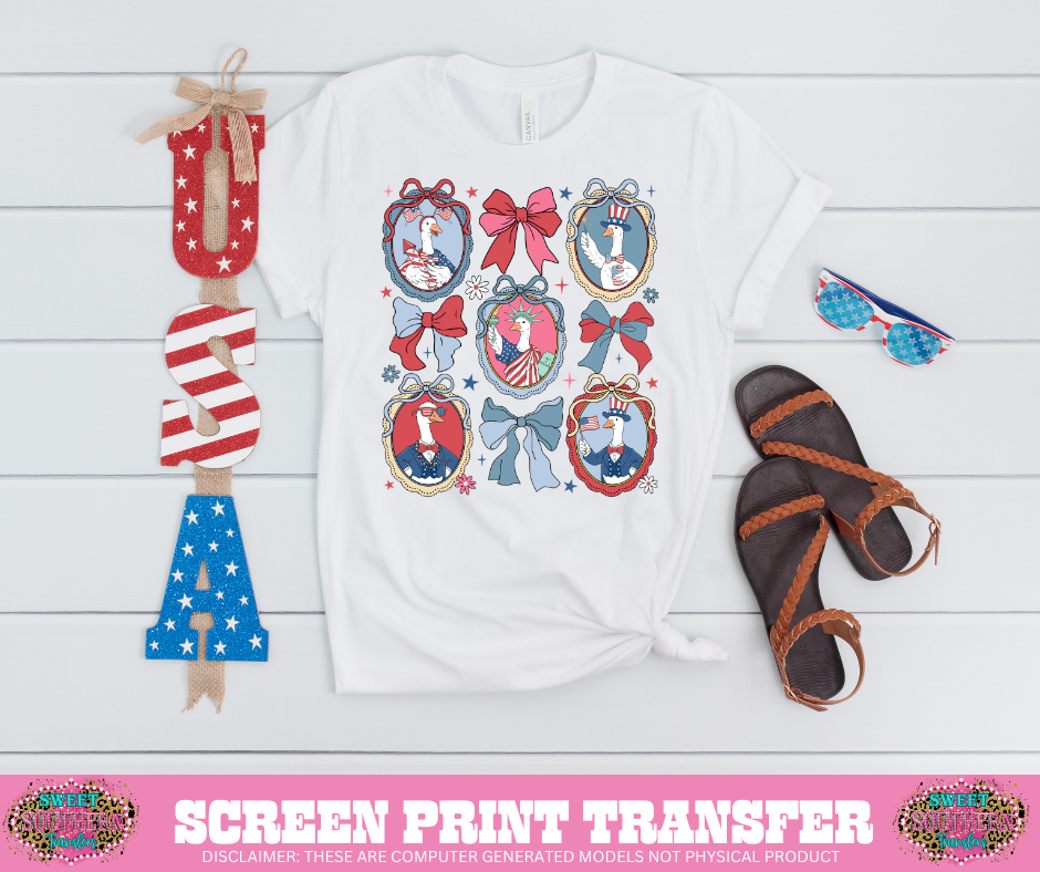 FULL COLOR SCREEN PRINT- GOOSE AMERICAN