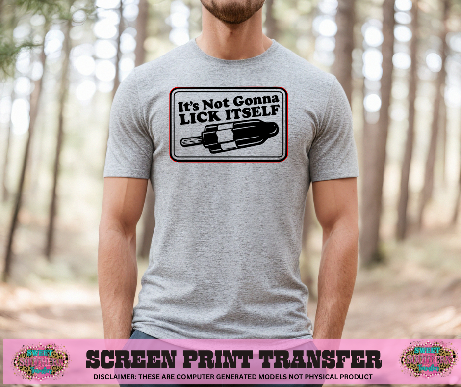 SINGLE COLOR SCREEN PRINT - LICK