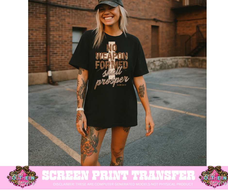 FULL COLOR SCREEN PRINT - NO CROSS