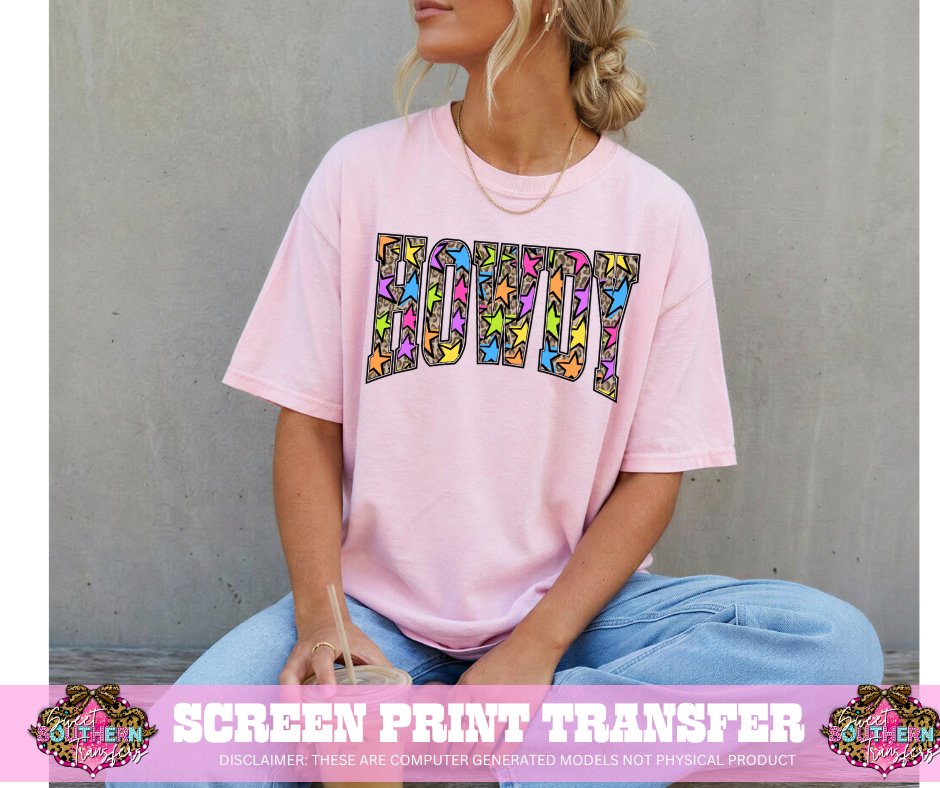 FULL COLOR SCREEN PRINT - HOWDY
