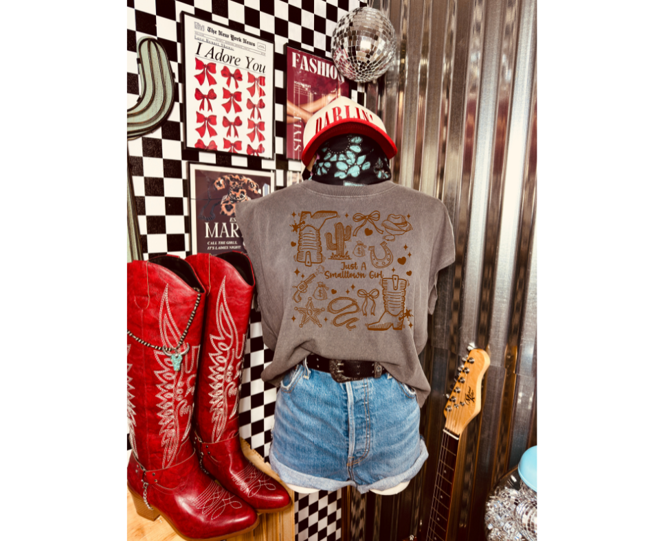 SINGLE COLOR SCREEN PRINT - JUST A SMALLTOWN GIRL