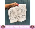 SINGLE COLOR SCREEN PRINT - JESUS MAKE HER
