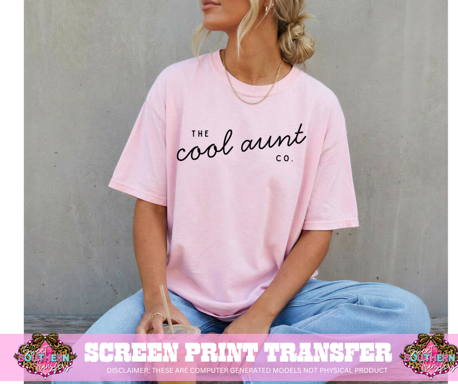 SINGLE COLOR SCREEN PRINT - THE COOL AUNT CO