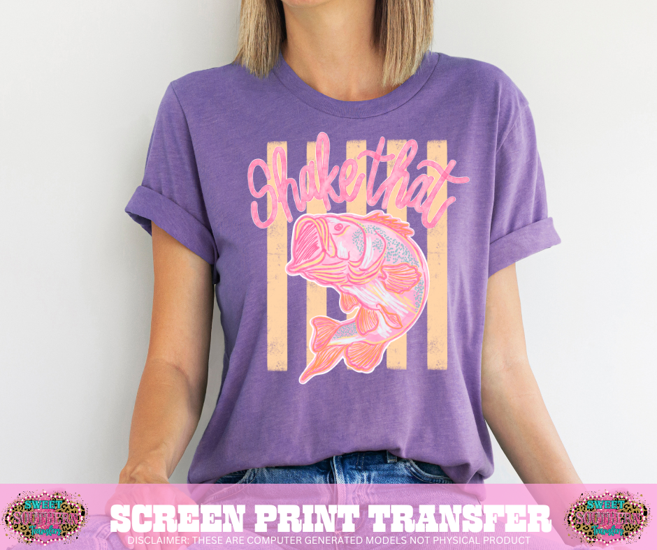 FULL COLOR SCREEN PRINT - SHAKE THAT BASS