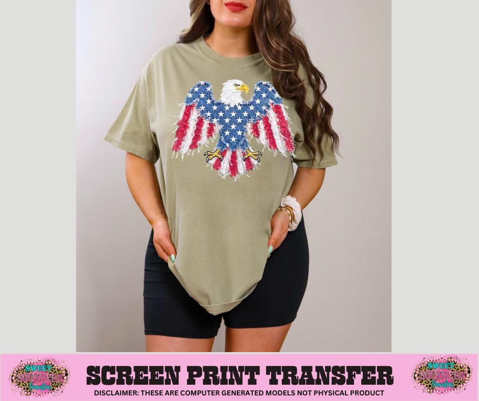 FULL COLOR SCREEN PRINT - BALD EAGLE