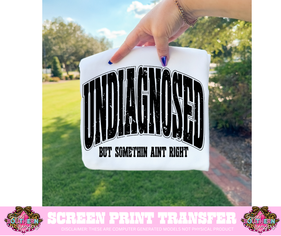 SINGLE COLOR SCREEN PRINT - UNDIGANOSED BUT SOMETHING