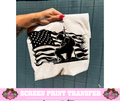 SINGLE COLOR SCREEN PRINT - FLAG AMERICAN