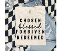 SINGLE COLOR SCREEN PRINT - CHOSEN BLESSED