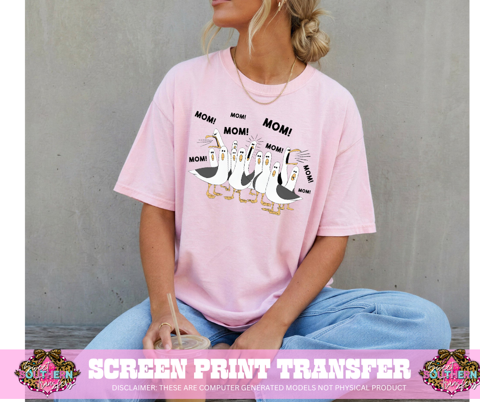 FULL COLOR SCREEN PRINT - MOM MOM BIRD