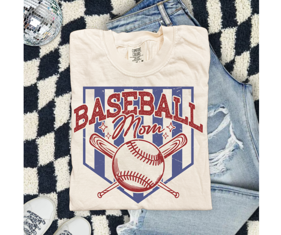 FULL COLOR SCREEN PRINT - BASEBALL MOM