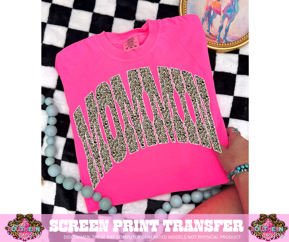 FULL COLOR SCREEN PRINT - MOMMIN CHEETAH