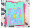 FULL COLOR SCREEN PRINT -WIFE MOM BLESS SMILEY