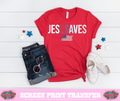 FULL COLOR SCREEN PRINT - JESUSSAVES