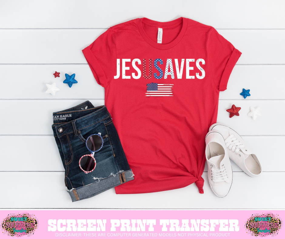 FULL COLOR SCREEN PRINT - JESUSSAVES
