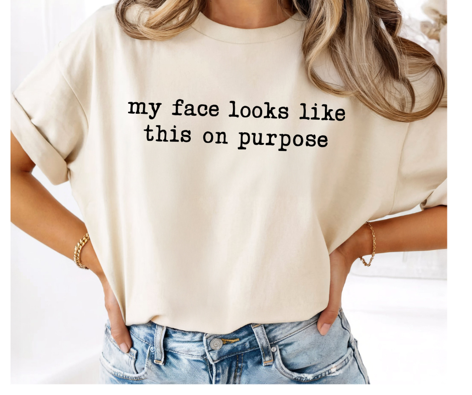 SINGLE COLOR SCREEN PRINT - MY FACE