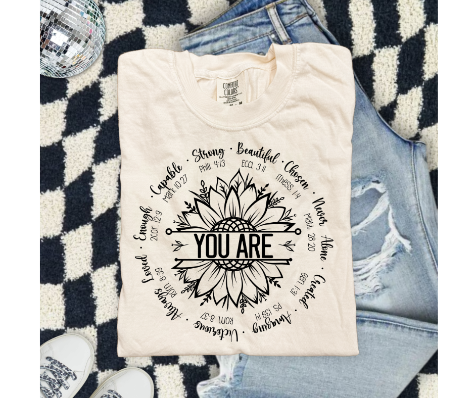 SINGLE COLOR SCREEN PRINT - YOU ARE