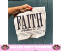 SINGLE COLOR SCREEN PRINT - FAITH