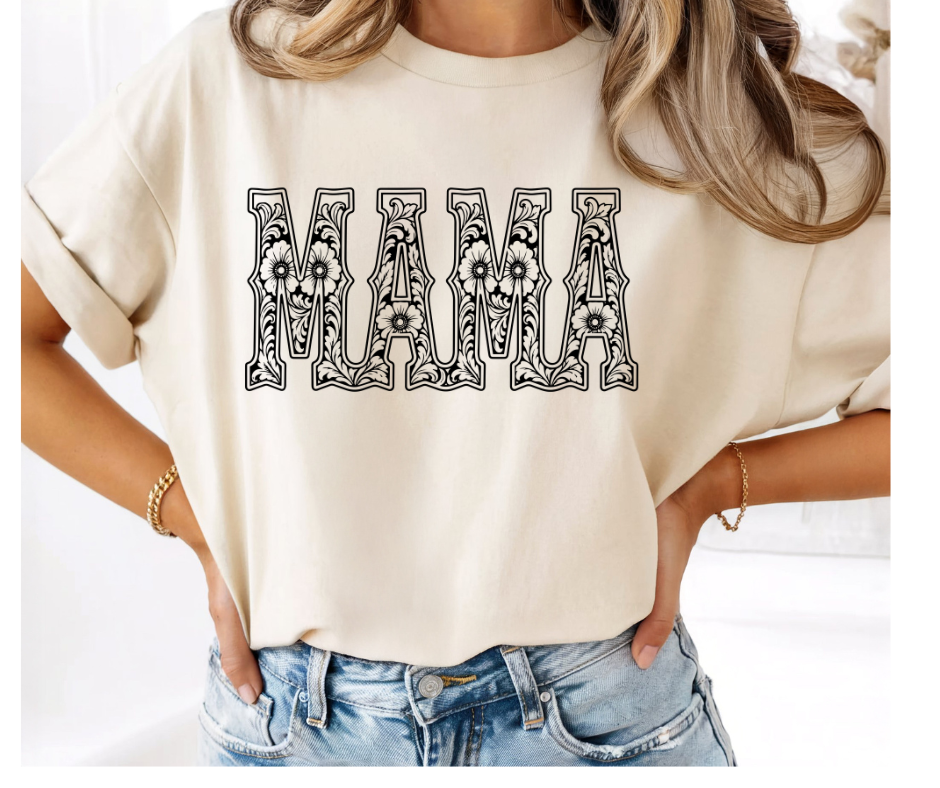 SINGLE COLOR SCREEN PRINT - MAMA WESTERN