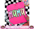 FULL COLOR SCREEN PRINT -MAMA CHEETAH NEON