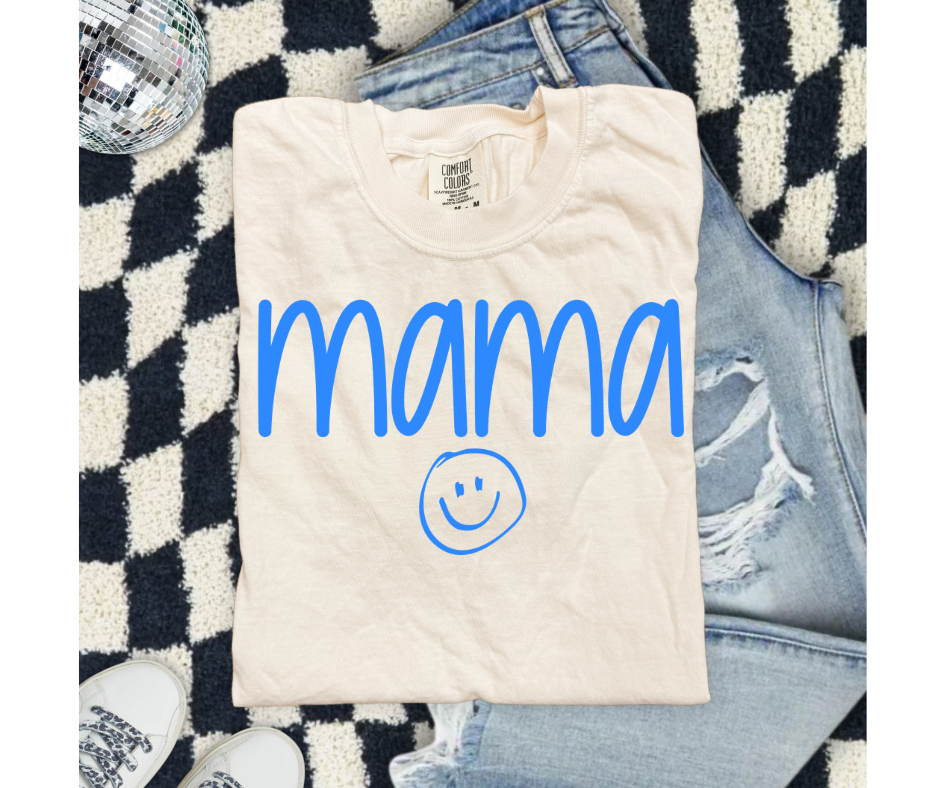SINGLE COLOR SCREEN PRINT - MAMA SMILEY