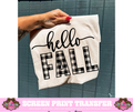 SINGLE COLOR SCREEN PRINT - HELLO FALL