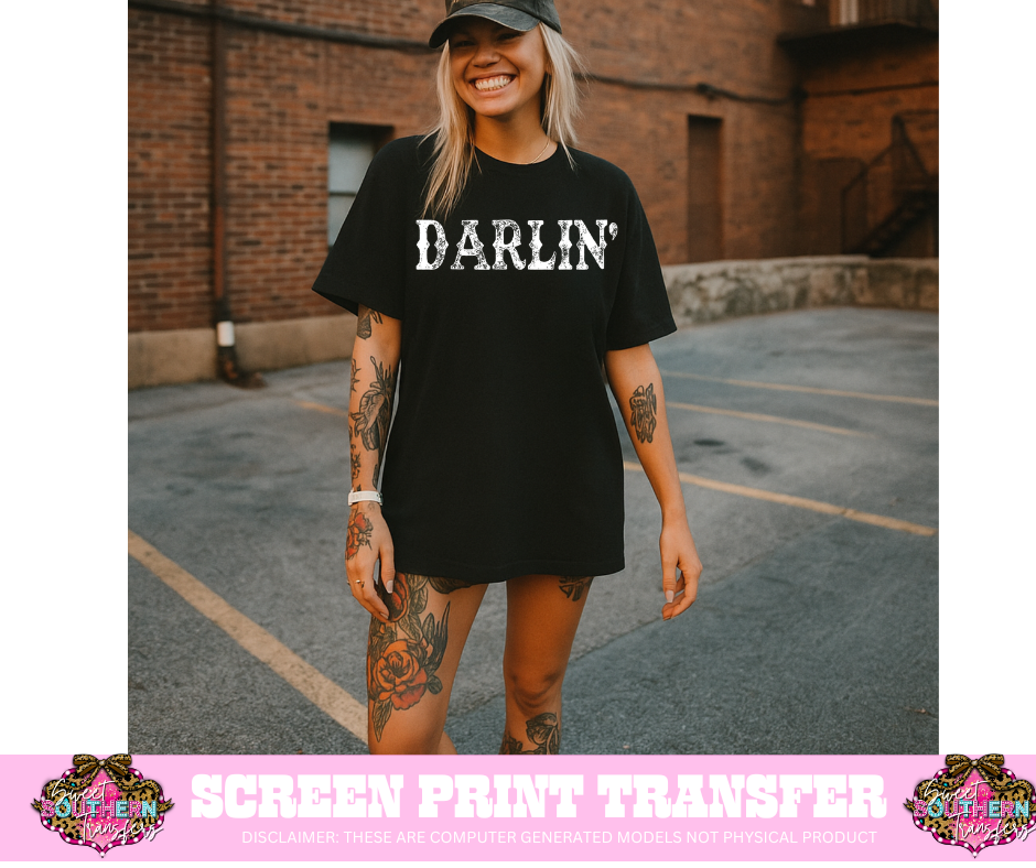 SINGLE COLOR SCREEN PRINT - DARLIN