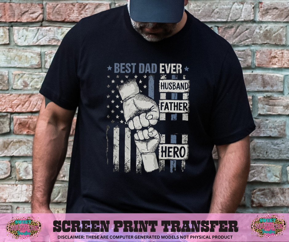 FULL COLOR SCREEN PRINT -   BEST DAD