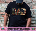 FULL COLOR SCREEN PRINT - DAD AMERICAN FLAG