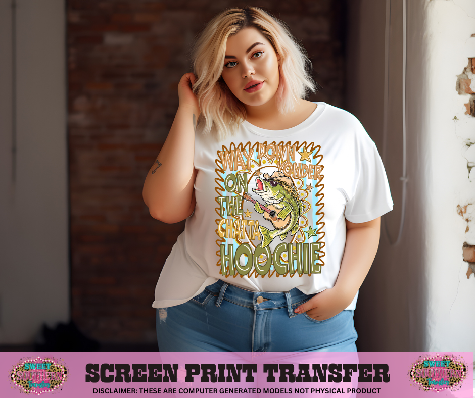FULL COLOR SCREEN PRINT - FISH HOOCHIE