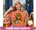FULL COLOR SCREEN PRINT - COW PUMPKIN