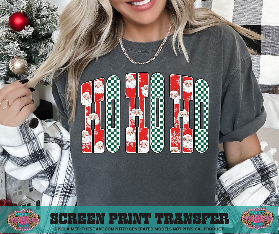 FULL COLOR SCREEN PRINT - HO HO