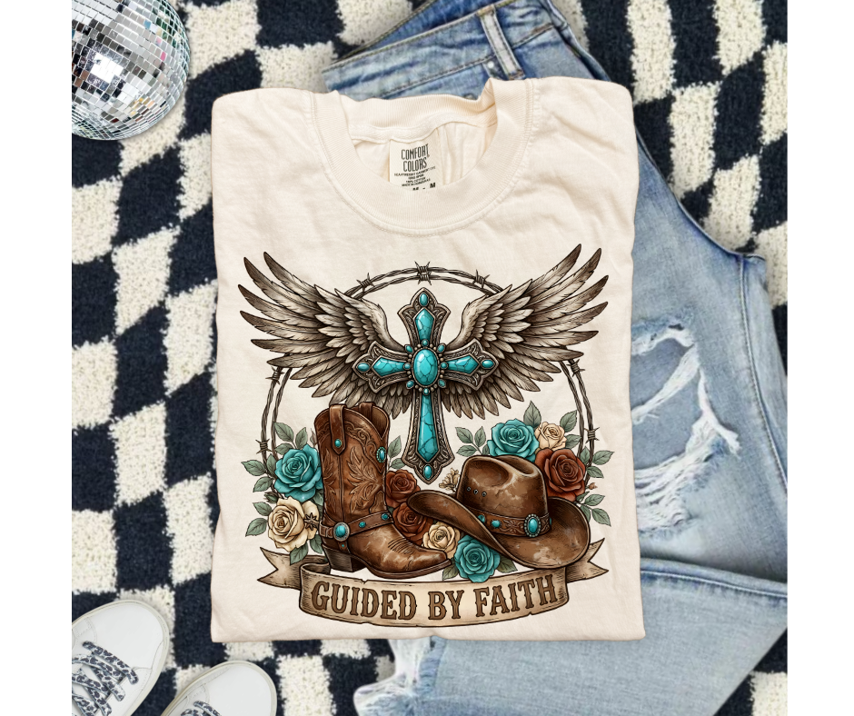 FULL COLOR SCREEN PRINT - GUIDED BY FAITH