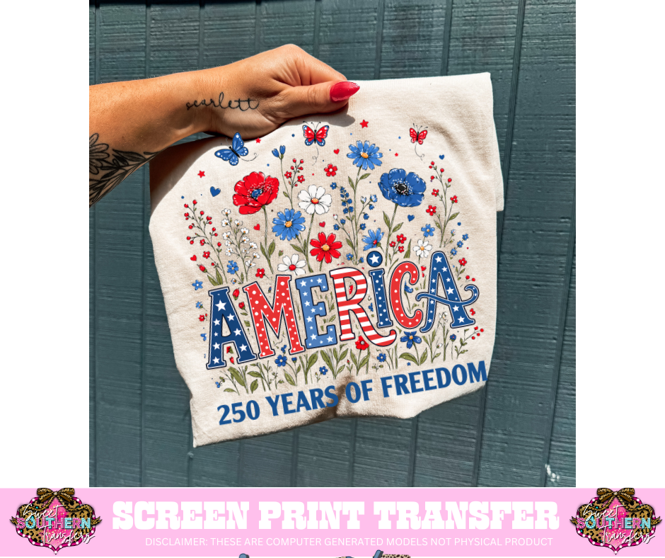 FULL COLOR SCREEN PRINT - 250 AMERICA