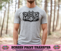 SINGLE COLOR SCREEN PRINT - CAMO DEER