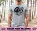 SINGLE COLOR SCREEN PRINT - HUNTING CIRCLE