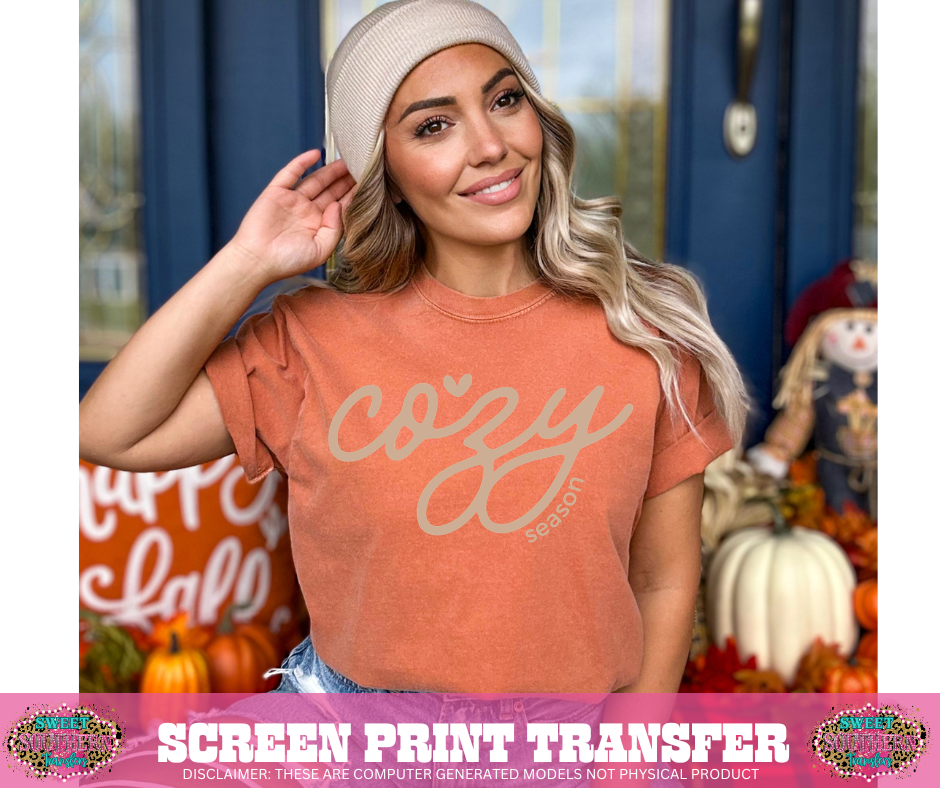 SINGLE COLOR SCREEN PRINT - COZY SEASON