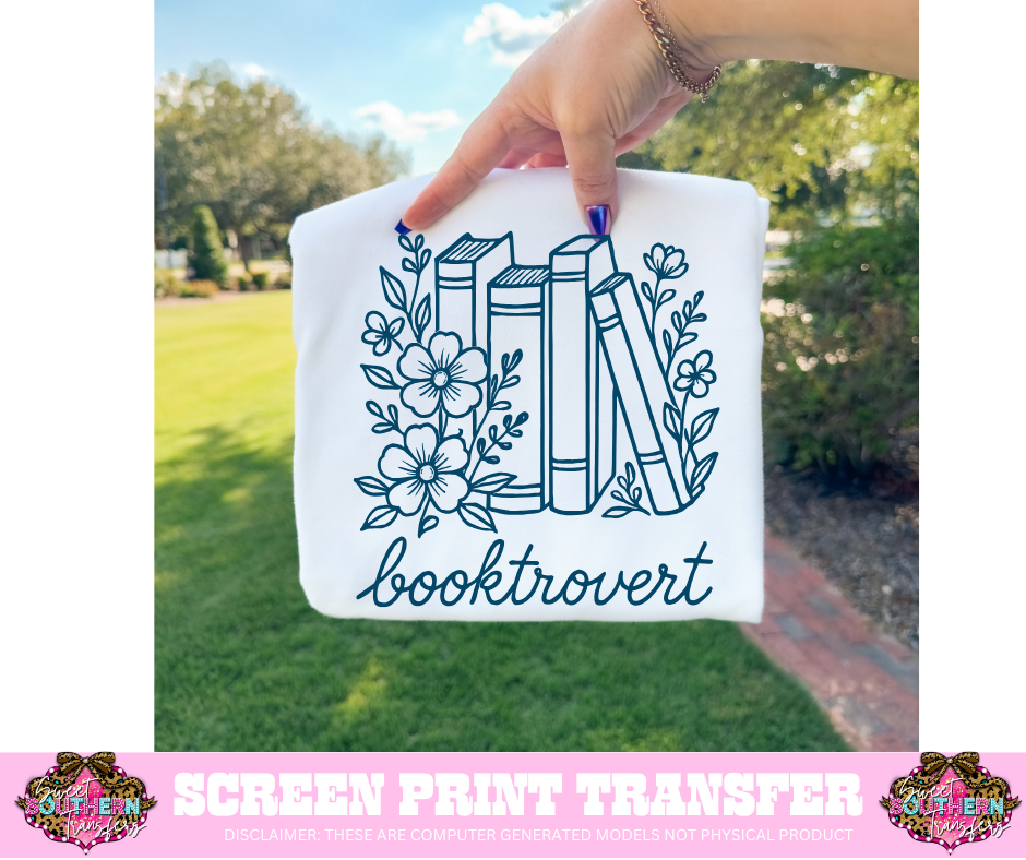 SINGLE COLOR SCREEN PRINT - BOOKTROVERT